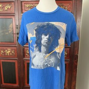 The Rolling Stones Keith Richard’s Blue Graphic Tee